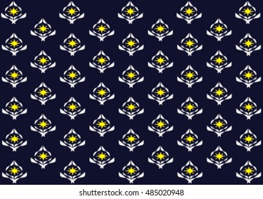 Geometric ethnic pattern design for background or wallpaper and clothing .