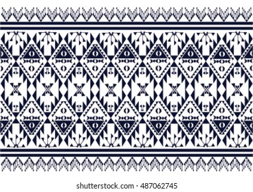 Geometric ethnic pattern design for background or wallpaper and clothing.
