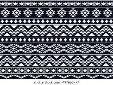 Geometric ethnic pattern design for background or wallpaper and clothing.