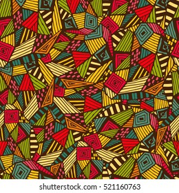 Geometric ethnic pattern design for background or wallpaper.