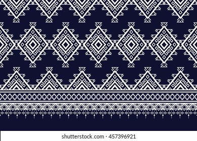 Geometric Ethnic pattern design for background,carpet,wallpaper,clothing etc. embroidery style.