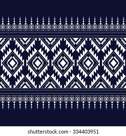 Geometric Ethnic pattern design for background,carpet,wallpaper,clothing,sarong,wrapping,Batik,fabric,Vector illustration.embroidery style.