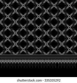 Geometric Ethnic pattern design for background,carpet,wallpaper,clothing,sarong,wrapping,Batik,fabric,Vector illustration.embroidery style.