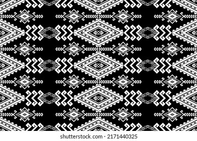 Geometric Ethnic pattern design for background,carpet,wallpaper,clothing,wrapping,batik,fabric,vector illustration. Embroidery style.
