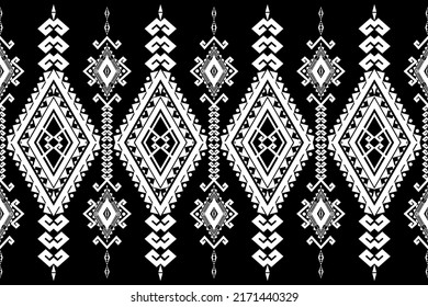 Geometric Ethnic pattern design for background,carpet,wallpaper,clothing,wrapping,batik,fabric,vector illustration. Embroidery style.