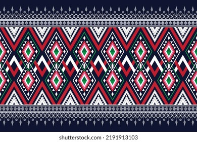 Geometrisches Ethnisches Muster für Hintergrund, Teppich, Tapeten, Kleidung, Umhüllung, Batik, Gewebe, Vektorgrafik.Stickereien.