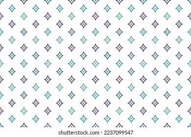 Geometric Ethnic pattern design for background,carpet,wallpaper,clothing,wrapping,Batik,fabric,Vector illustration.embroidery style.
