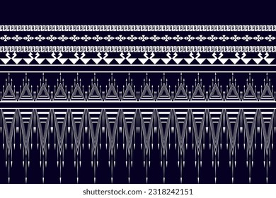Geometric Ethnic pattern design for background,carpet,wallpaper,clothing,wrapping,Batik,fabric,Vector illustration.embroidery style.