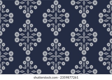 Geometric Ethnic pattern design for background,carpet,wallpaper,clothing,wrapping,Batik,fabric,Vector illustration.embroidery style.