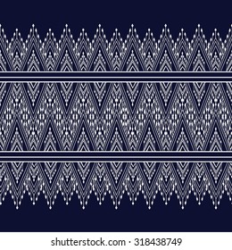 Geometric Ethnic pattern design for background,carpet,wallpaper,clothing,wrapping,Batik,fabric,Vector illustration.embroidery style.