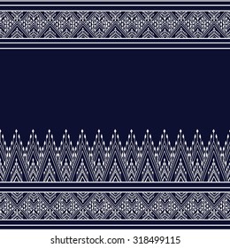 Geometric Ethnic pattern design for background,carpet,wallpaper,clothing,wrapping,Batik,fabric,Vector illustration.embroidery style.