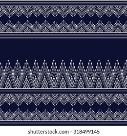 Geometric Ethnic pattern design for background,carpet,wallpaper,clothing,wrapping,Batik,fabric,Vector illustration.embroidery style.