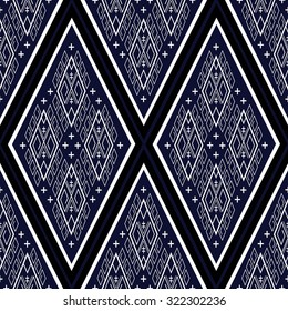Geometric Ethnic pattern design for background,carpet,wallpaper,clothing,wrapping,Batik,fabric,Vector illustration.embroidery style.