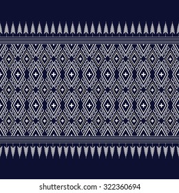 Geometric Ethnic pattern design for background,carpet,wallpaper,clothing,wrapping,Batik,fabric,Vector illustration.embroidery style.