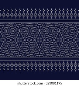 Geometric Ethnic pattern design for background,carpet,wallpaper,clothing,wrapping,Batik,fabric,Vector illustration.embroidery style.
