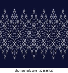 Geometric Ethnic pattern design for background,carpet,wallpaper,clothing,wrapping,Batik,fabric,Vector illustration.embroidery style.