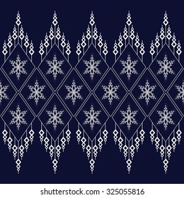 Geometric Ethnic pattern design for background,carpet,wallpaper,clothing,wrapping,Batik,fabric,Vector illustration.embroidery style.