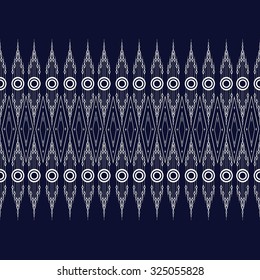 Geometric Ethnic pattern design for background,carpet,wallpaper,clothing,wrapping,Batik,fabric,Vector illustration.embroidery style.