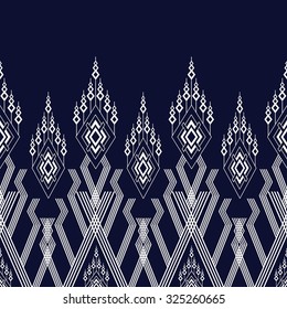 Geometric Ethnic pattern design for background,carpet,wallpaper,clothing,wrapping,Batik,fabric,Vector illustration.embroidery style.