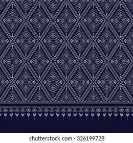 Geometric Ethnic pattern design for background,carpet,wallpaper,clothing,wrapping,Batik,fabric,Vector illustration.embroidery style.