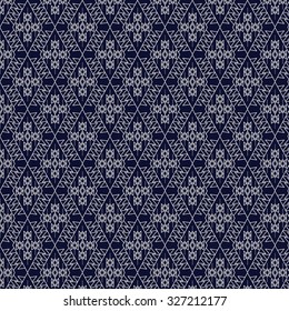 Geometric Ethnic pattern design for background,carpet,wallpaper,clothing,wrapping,Batik,fabric,Vector illustration.embroidery style.