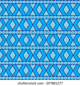 Geometric Ethnic pattern design for background,carpet,wallpaper,clothing,wrapping,Batik,fabric,Vector illustration.embroidery style.