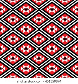 Geometric Ethnic pattern design for background,carpet,wallpaper,clothing,wrapping,Batik,fabric,Vector illustration.embroidery style.