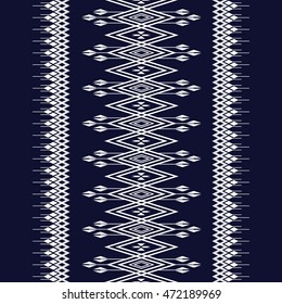 Geometric Ethnic pattern design for background,carpet,wallpaper,clothing,wrapping,Batik,fabric,Vector illustration.embroidery style.