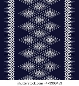 Geometric Ethnic pattern design for background,carpet,wallpaper,clothing,wrapping,Batik,fabric,Vector illustration.embroidery style.