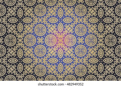 Geometric Ethnic pattern design for background,carpet,wallpaper,clothing,wrapping,Batik,fabric,Vector illustration