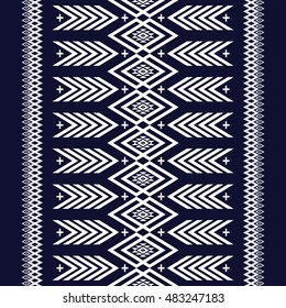 Geometric Ethnic pattern design for background,carpet,wallpaper,clothing,wrapping,Batik,fabric,Vector illustration.embroidery style.