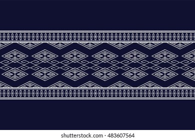 Geometric Ethnic pattern design for background,carpet,wallpaper,clothing,wrapping,Batik,fabric,Vector illustration.embroidery style.