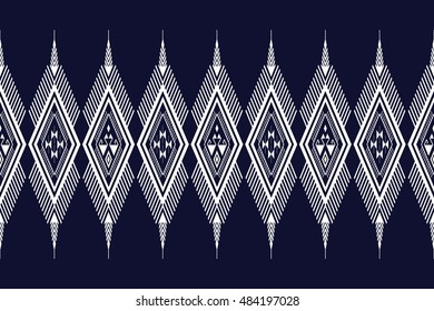 Geometric Ethnic pattern design for background,carpet,wallpaper,clothing,wrapping,Batik,fabric,Vector illustration.embroidery style.