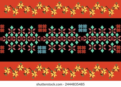 Geometric Ethnic pattern design. It can be used for cloth, furniture, fabric, packing and background. This is the local fabric pattern and native fabric pattern.