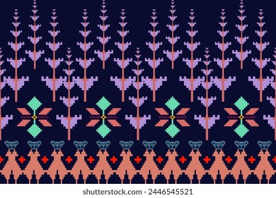 Geometric Ethnic pattern design. It can be used for cloth, furniture, fabric, packing and background. This is the local fabric pattern and native fabric pattern, which are created by incorporating var