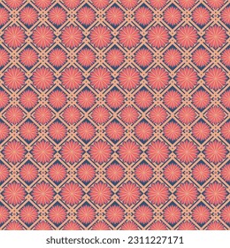 Geometric ethnic pattern design for carpet, clothing, fabric, batik, knitwear, embroidery, Ikkat, pixel pattern.
