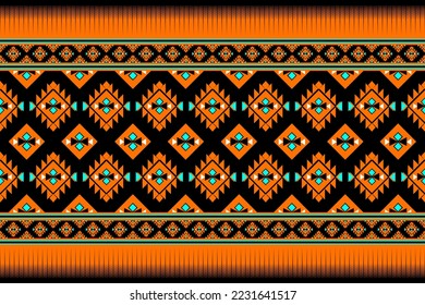 Geometric ethnic pattern. Design For Cloth Curtains Backgrounds Carpets Wallpaper Clothing Wraps Batik Cloth Vector Images