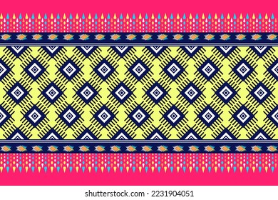 Geometric ethnic pattern. Design For Cloth Curtains Backgrounds Carpets Wallpaper Clothing Wraps Batik Cloth Vector Images