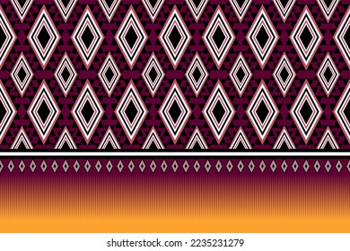 Geometrisches ethnisches Muster. Design für Tuchvorhänge Hintergründe Teppichboden Tapete Kleidung Wraps Batik Tuch Vektorgrafik.