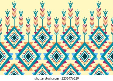 Patrón étnico geométrico. Diseño Para Cortinas De Tela Moqueta Papel De Tela De Tela Envuelve Ilustración Vectorial De Tela Batik.