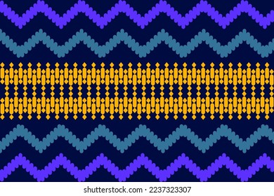Geometric ethnic pattern. Design For Cloth Curtains Backgrounds Carpets Wallpaper Clothing Wraps Batik Cloth vector illustration.