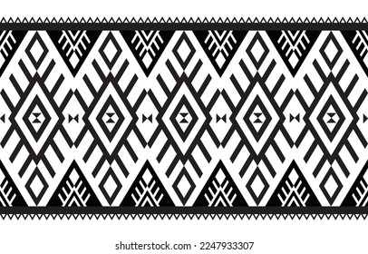 Geometric Ethnic pattern design for clothes, decorations, backgrounds, apparel, pillow cases, masks