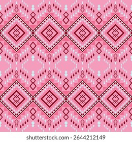 Design de padrão étnico geométrico para decoração, papel de parede, fundo, roupas, textura de tecido 