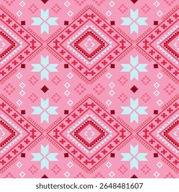 Design de padrão étnico geométrico para decoração, papel de parede, fundo, roupas, textura de tecido 