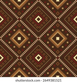 Design de padrão étnico geométrico para decoração, papel de parede, fundo, roupas, textura de tecido 
