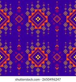Design de padrão étnico geométrico para decoração, papel de parede, fundo, roupas, textura de tecido 