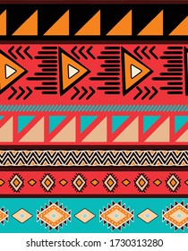 Geometric ethnic pattern. Design for fabric, carpet, shawl, scarf.