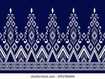 Geometric Ethnic pattern design, picture art and abstract background.