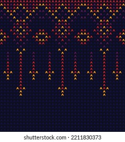 Geometric ethnic pattern. Design for Saree, Patola, Sari, Dupatta, Vyshyvanka, rushnyk, dupatta, Clothing, fabric, batik, Knitwear, Embroidery, Ikkat, Pixel pattern. Traditional Design.