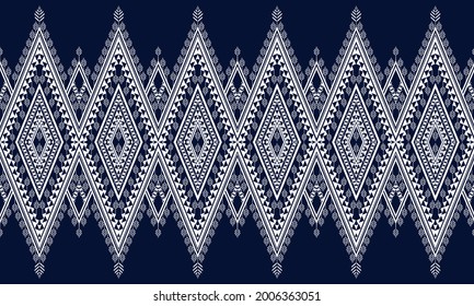 Geometric ethnic pattern design for seamless background.

